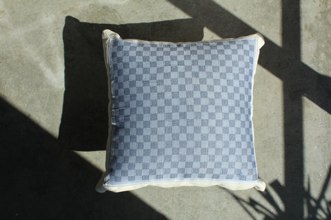 24. Fendi Nero, Canvas Cotton Pillow Cover, Repurposed Antique Pocket Square 1990