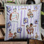 16. Person's Japan, Canvas Cotton Pillow Cover, Repurposed Antique Pocket Square 1990