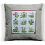 26. Fisba-Stoffels Mountain Flowers, Linen Pillow Cover, Repurposed Antique Pocket Square 1970