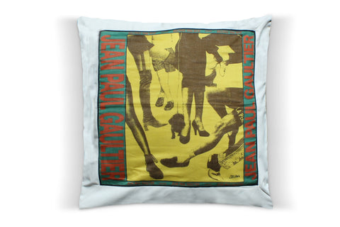 25. Jean Paul Gaultier, Cotton Pillow Cover, Repurposed Designer Bandana 1990