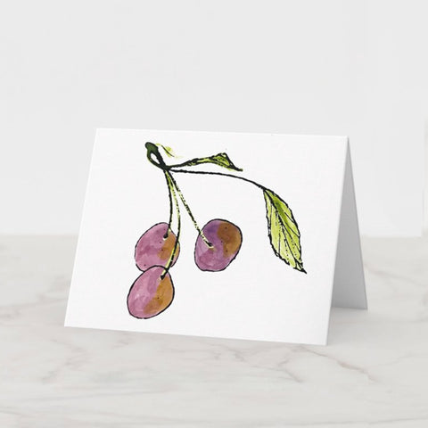 Fresh Fruit, Hand Painted Stationery, Lisa Angelini Studio