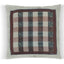 20. Fendi Checker, Canvas Cotton Pillow Cover, Repurposed Antique Pocket Square 1990