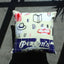 17. Person's Japan, Canvas Cotton Pillow Cover, Repurposed Antique Pocket Square 1990
