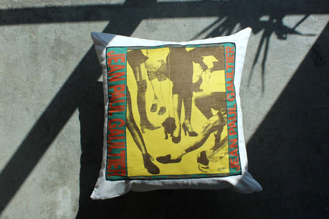 25. Jean Paul Gaultier, Cotton Pillow Cover, Repurposed Designer Bandana 1990