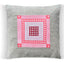 Picnic Americana, Linen Pillow Cover, Repurposed Antique Pocket Square 1930