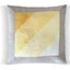 Yellow on Yellow, Linen Pillow Cover, Repurposed Antique Pocket Square 1960